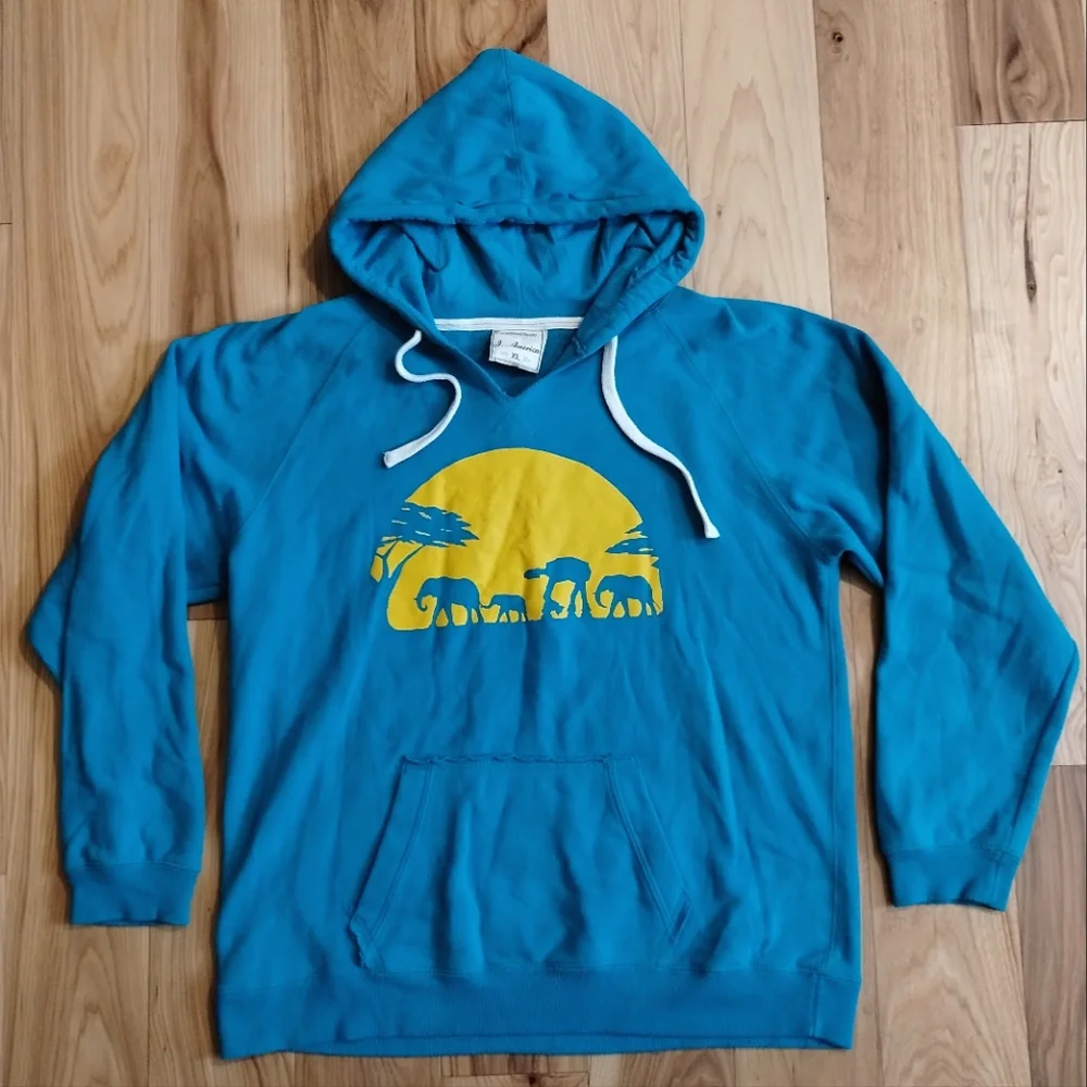 Star Wars Imperial Walker with elephants graphic hooded sweater size XL - Picture 1 of 9